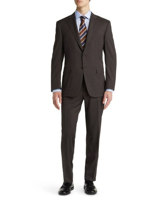 Canali Classic Fit Solid Stretch Wool Suit in at 38 Us