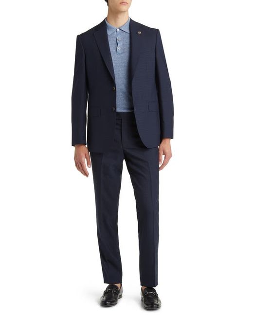 Ted Baker London Jay Slim Fit Deco Check Wool Suit in at 36Short