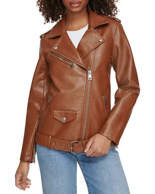 Levi's Longline Belted Moto Jacket in at X-Small