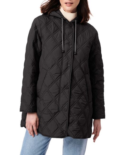 Bernardo Hooded Quilted Liner Jacket in at X-Small