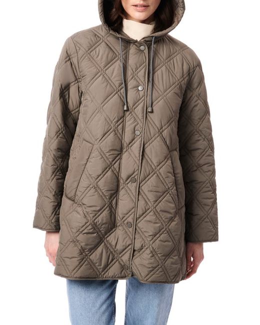 Bernardo Hooded Quilted Liner Jacket in at X-Small