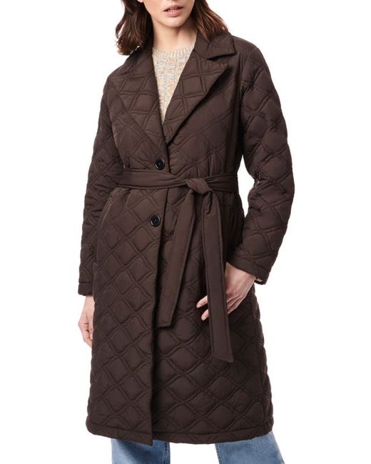 Bernardo Belted Quilted Trench Coat in at X-Small