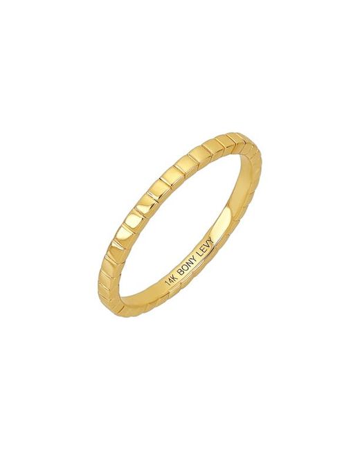 Bony Levy 14K Gold Stacking Ring in at 6.5