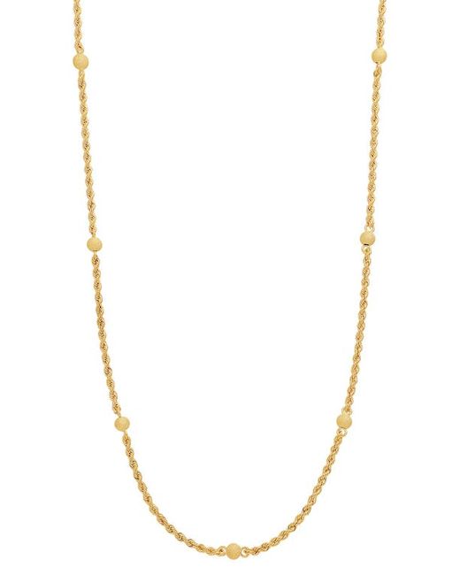 Bony Levy 14K Gold Rope Chain Station Necklace in at