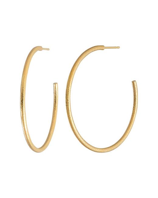 Bony Levy Textured 14K Gold Hoop Earrings in at