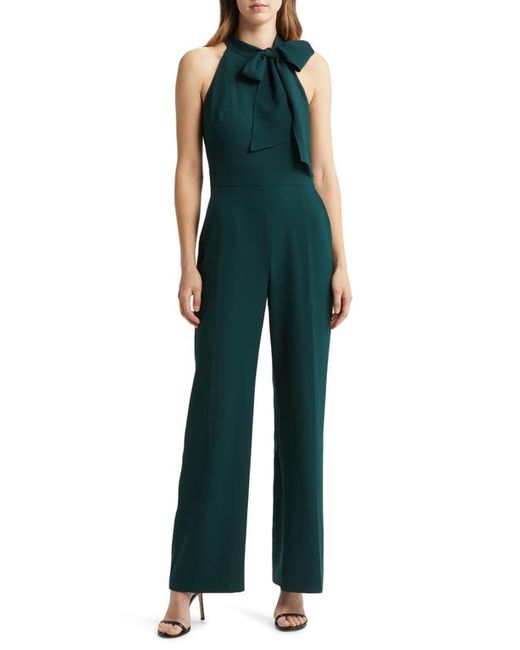 Vince Camuto Bow Neck Stretch Crepe Jumpsuit in at