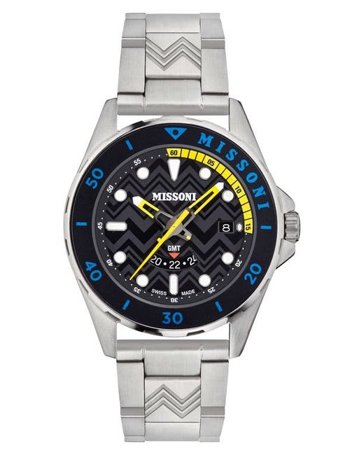 Missoni GMT Bracelet Watch 43mm in at