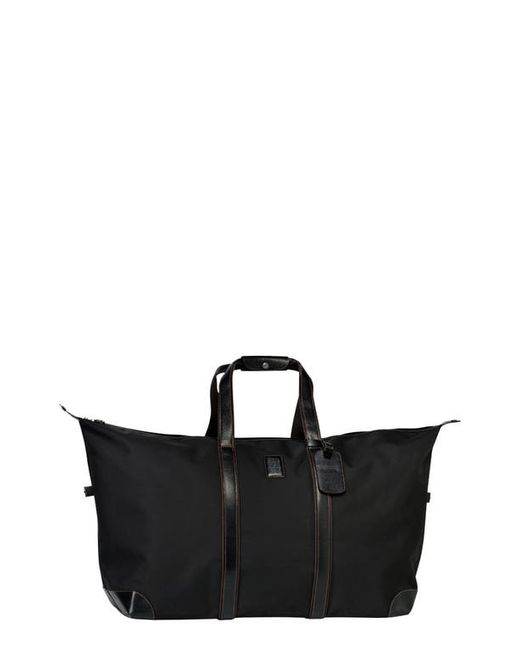 Longchamp Boxford Canvas Leather Travel Bag in at
