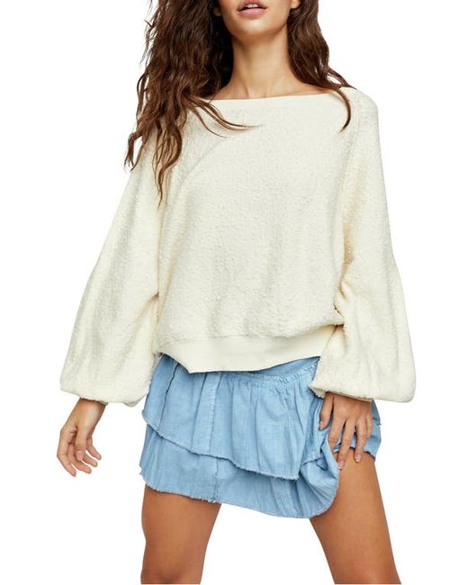 Free People Found My Friend Bouclé Pullover in at X-Small