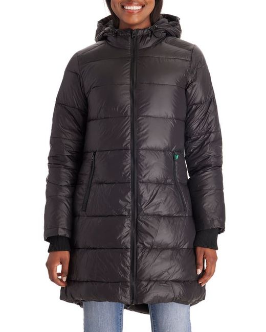 Modern Eternity 3-in-1 Waterproof Quilted Down Feather Fill Maternity Puffer Coat in at X-Large