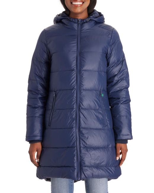 Modern Eternity 3-in-1 Waterproof Quilted Down Feather Fill Maternity Puffer Coat in at X-Small