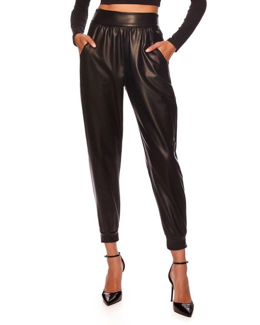 susana monaco Faux Leather Joggers in at X-Small