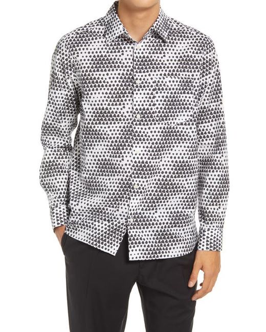 Ted Baker London Hudson Geo Tile Long Sleeve Button-Up Shirt in at