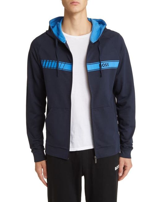 Boss Authentic Cotton Hooded Jacket in at Small