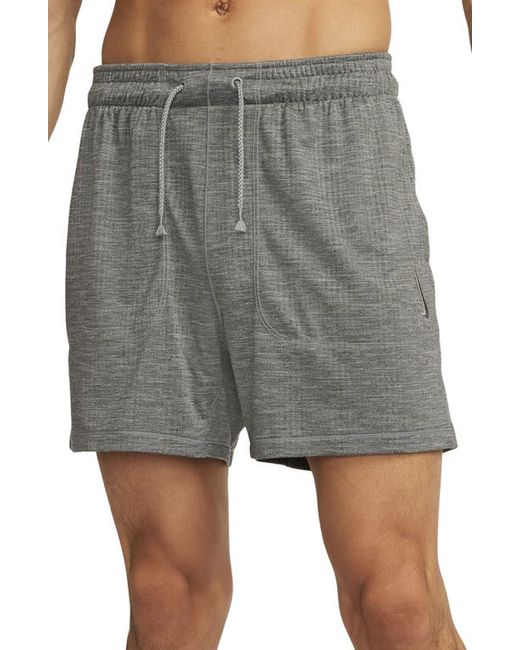Nike Yoga Dri-FIT Jersey Shorts in Cool Grey/Heather/Cool Grey at Medium