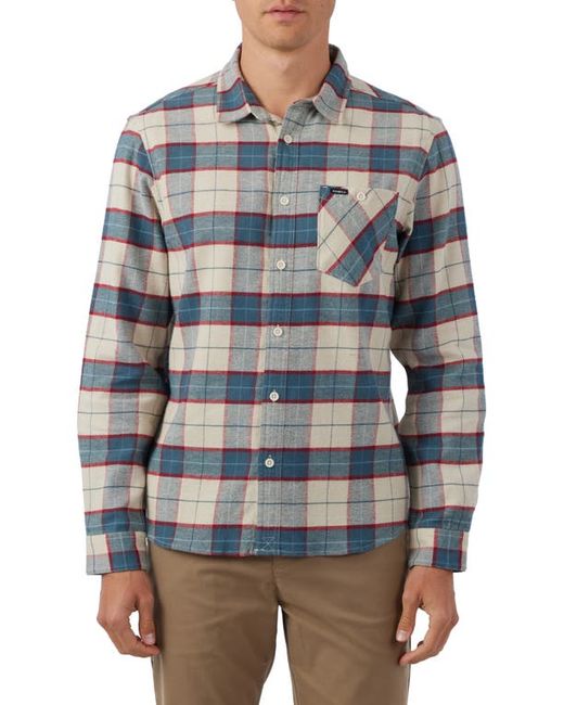 O'Neill Redmond Plaid Stretch Flannel Button-Up Shirt in at Small