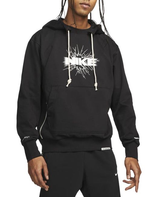 Nike Dri-FIT Standard Issue Hoodie in Black at X-Large