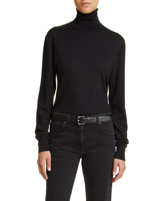 The Row Davos Wool Cashmere Turtleneck Sweater in at X-Small