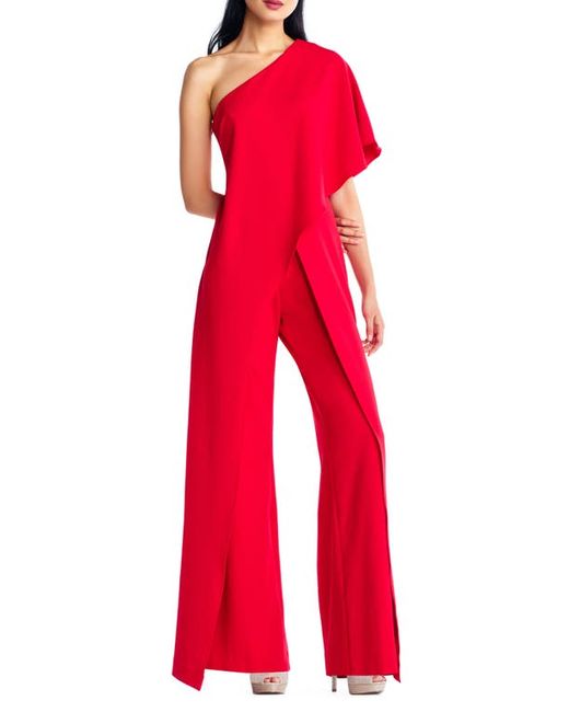 Adrianna Papell One-Shoulder Jumpsuit in at 4