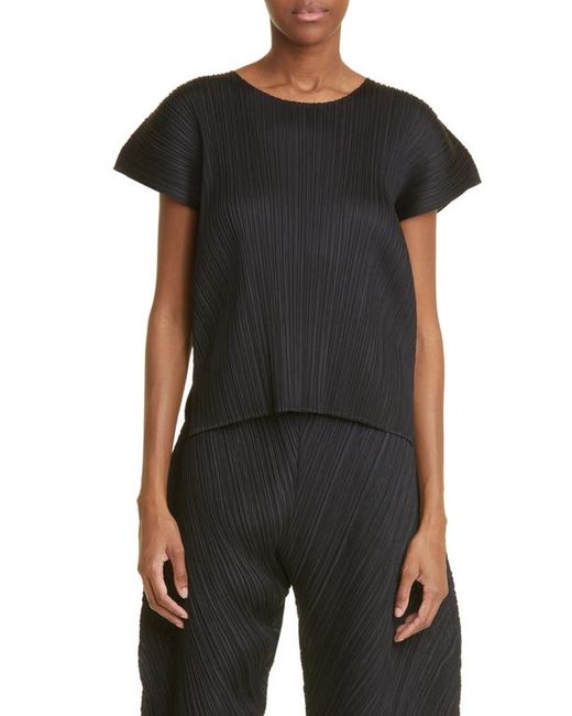 Pleats Please By Issey Miyake Monthly Colors Plissé Satin Blouse in at 3