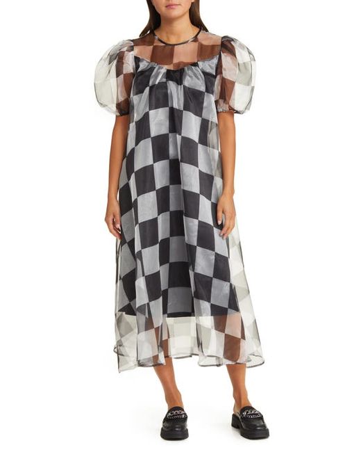 Dressed in Lala Star Energy Plaid Organza Dress in at Small