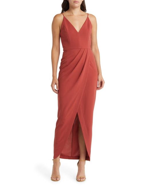 Wayf The Ines V-Neck Tulip Gown in at