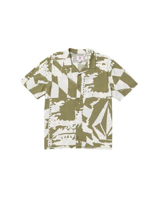 Volcom TT Collage Camp Shirt in at Small