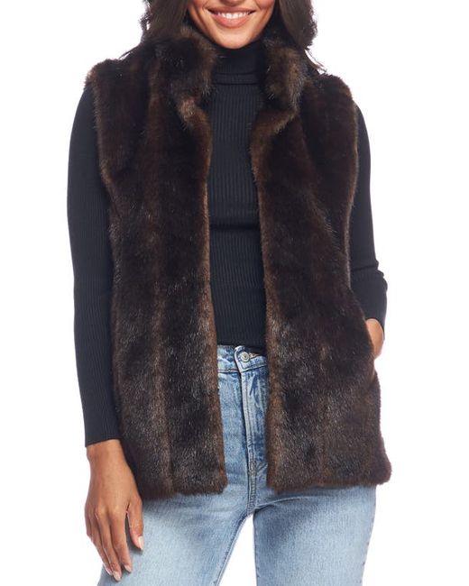 Donna Salyers Fabulous Furs Signature Series Hook Faux Fur Vest in at Large