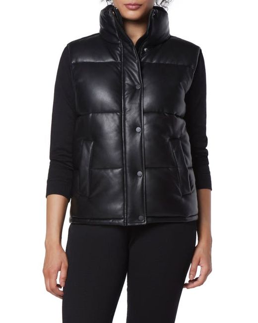Marc New York Performance Faux Leather Puffer Vest in at