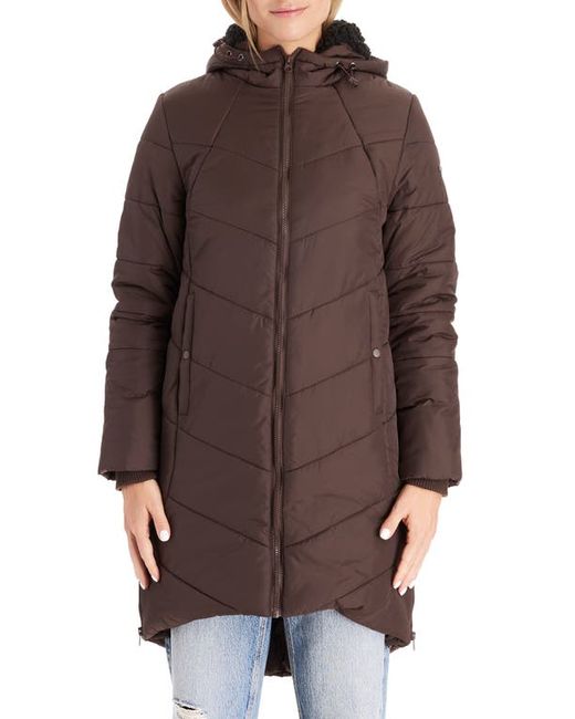 Modern Eternity 3-in-1 Maternity Puffer Jacket in at X-Small