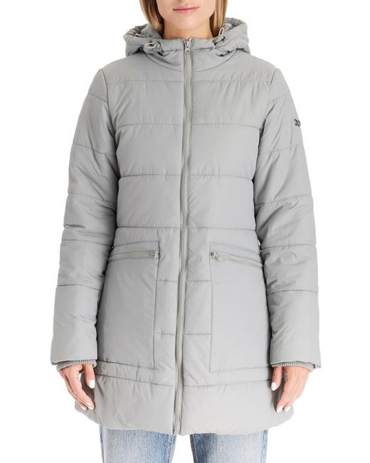 Modern Eternity 3-in-1 Hybrid Quilted Waterproof Maternity Puffer Coat in at X-Small