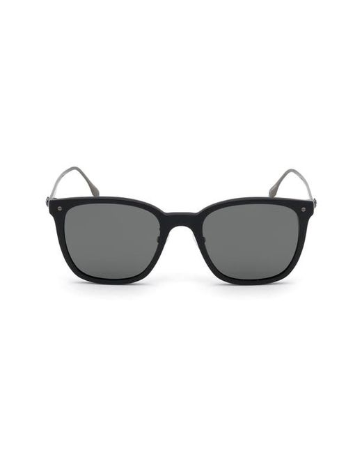 Bmw 60mm Polarized Square Sunglasses in Matte Smoke at
