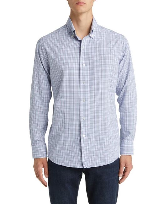 Peter Millar Crown Crafted Plaid Performance Button-Down Shirt in at Small