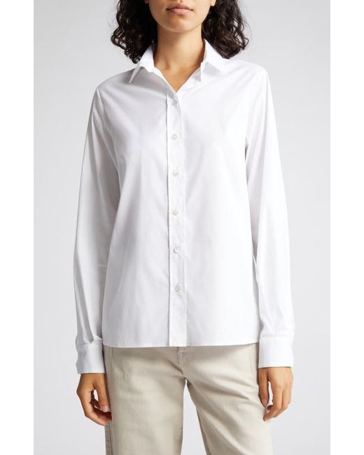 Eleventy Stretch Cotton Button-Up Shirt in at 0 Us
