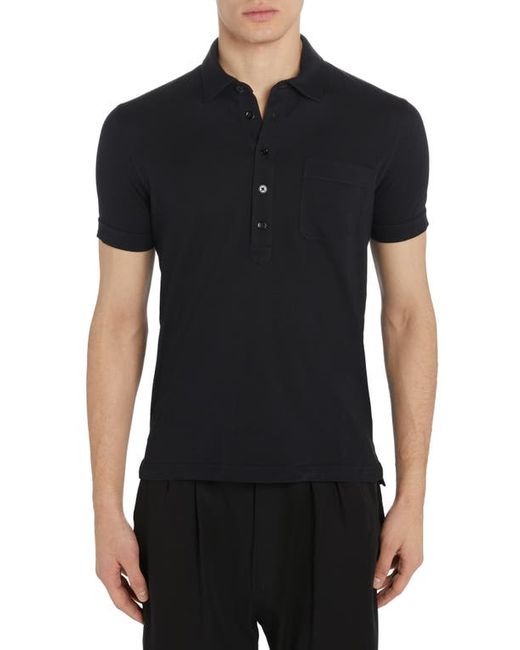 Tom Ford Cotton Silk Piqué Pocket Polo in at 36 Us