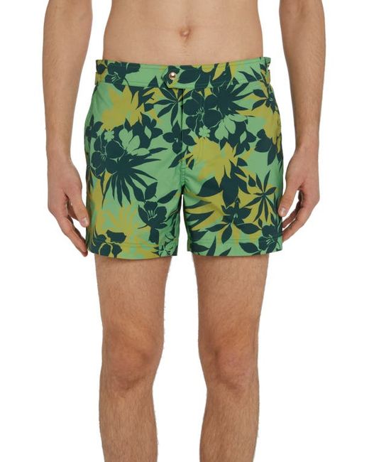 Tom Ford Tropical Floral Compact Poplin Swim Trunks in at 30 Us