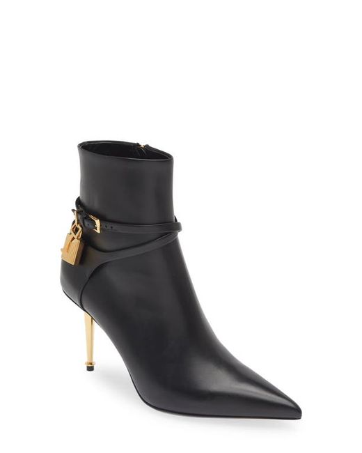 Tom Ford Padlock Pointed Toe Bootie in at 6Us