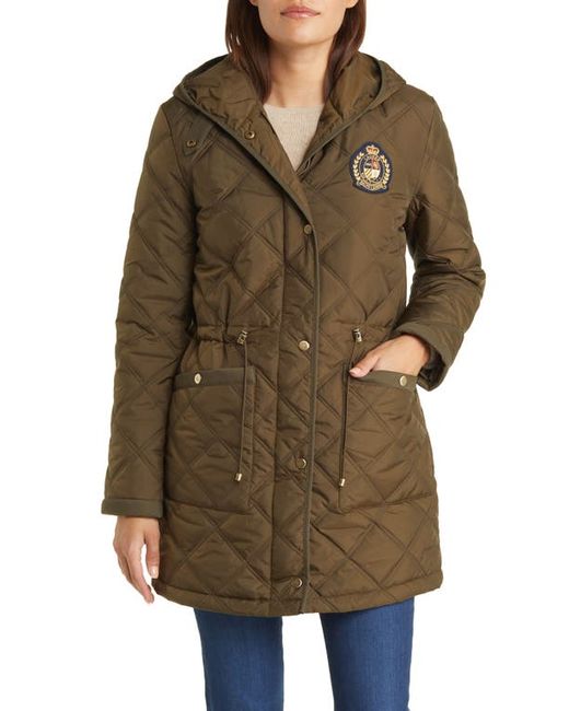 Lauren Ralph Lauren Quilted Hooded Parka in at X-Small
