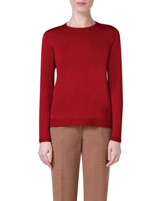Akris Fine Gauge Cashmere Silk Sweater in at 2