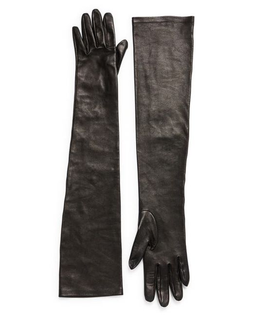 The Row Simon Long Leather Gloves in at