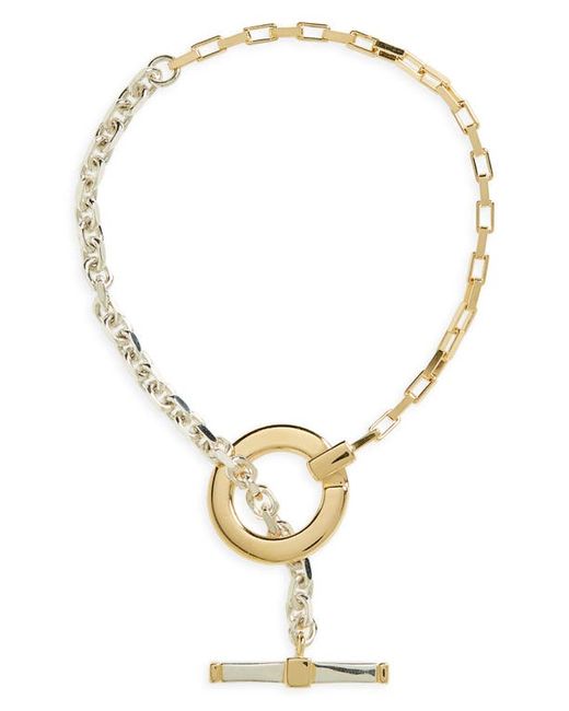 Bottega Veneta Key Chain Link Toggle Bracelet in Yellow Gold at Medium