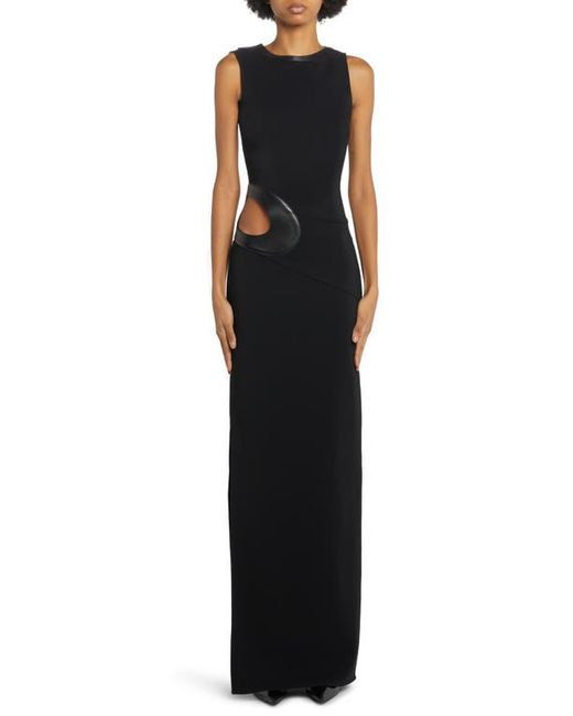 Tom Ford Cutout Waist Stretch Crepe Column Gown in at 2 Us
