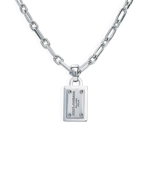 Dolce & Gabbana Logo Pendant Necklace in at