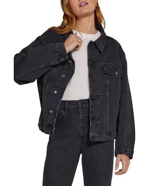 Favorite Daughter The Otto Denim Trucker Jacket in at Xx-Small