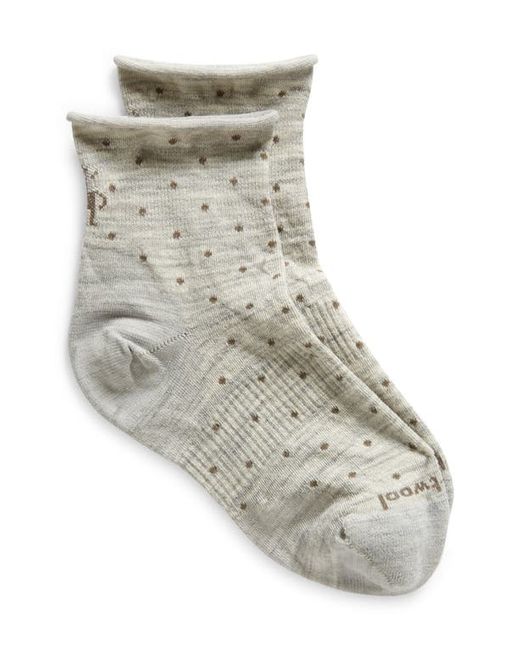 SmartWool Everyday Classic Dot Wool Blend Ankle Socks in at Small