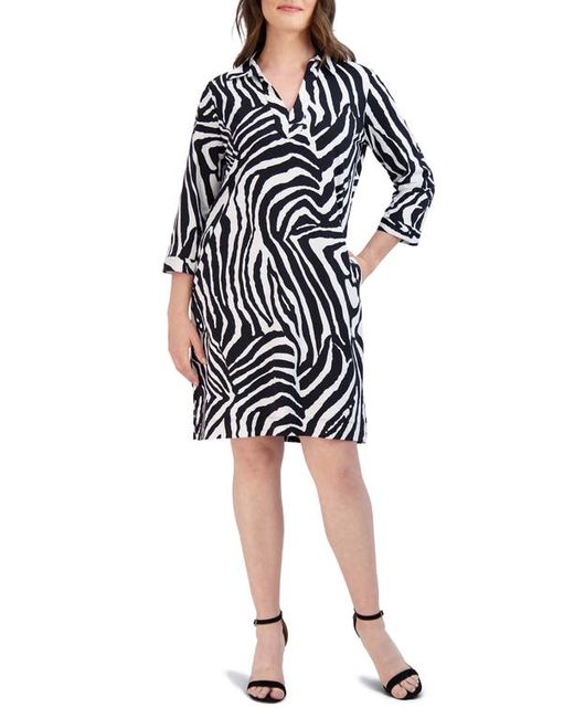 Foxcroft Angel Zebra Print Dress in at X-Small