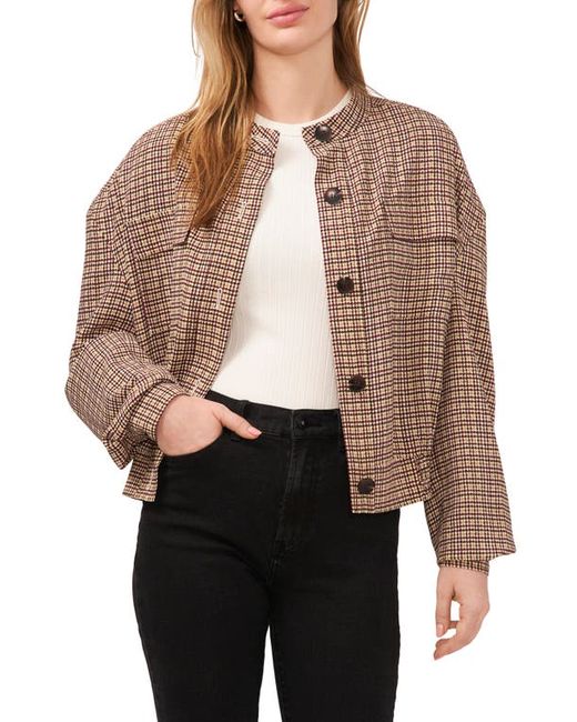 Vince Camuto Oversize Check Jacket in at Xx-Small