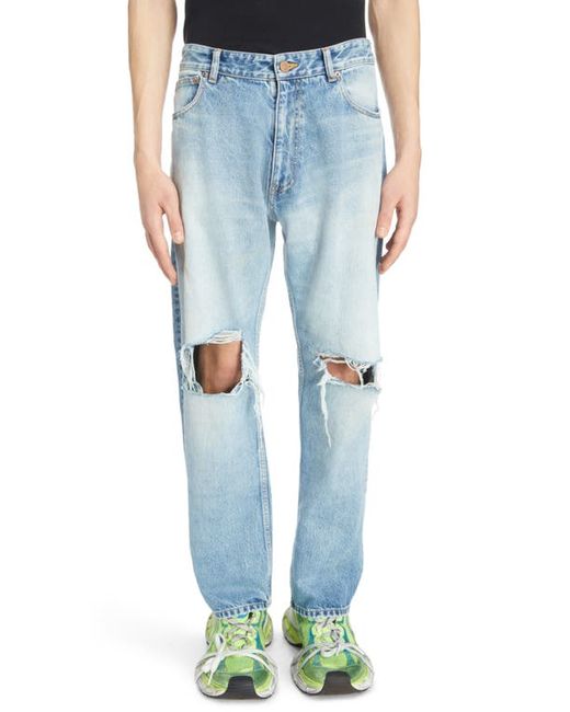 Balenciaga Destroyed Loose Fit Jeans in at Small