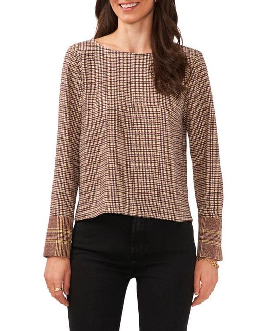 Vince Camuto Plaid Blouse in at X-Small