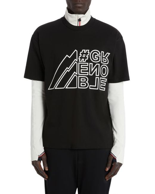 Moncler Grenoble Mountain Logo Graphic T-Shirt in at Small